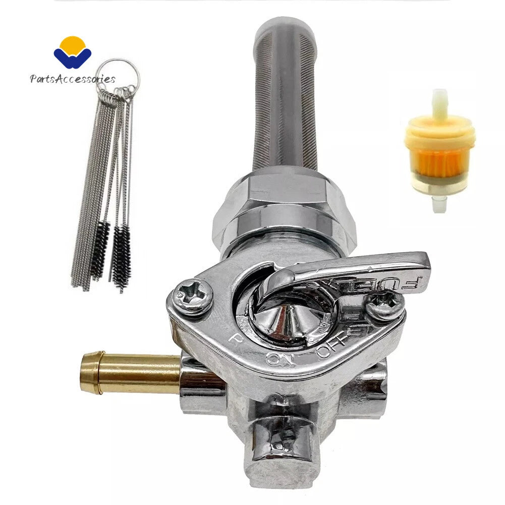 Petcock Fuel Valve 22mm Left Spigot for Harley Davidson (Fits 62167-81, 62163-75)