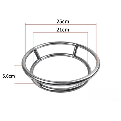 Stainless Steel Wok Holder for Heat Resistance (Double Layer Design)