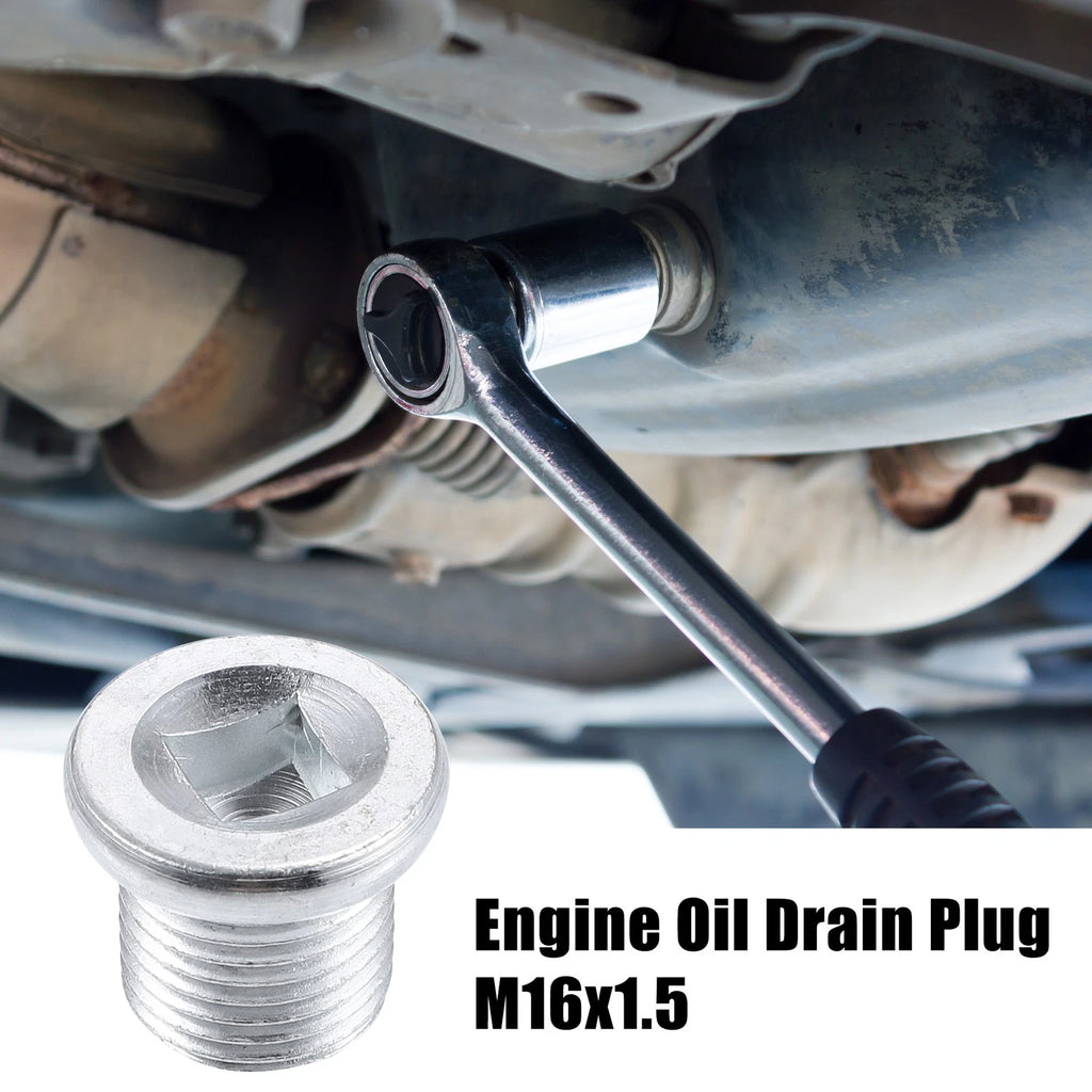 4 Pcs Engine Oil Drain Plug Screw with Gasket for Nissan (2007–2023)