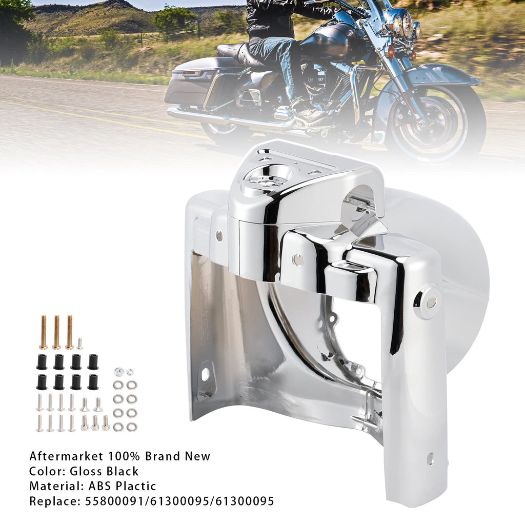 7" Round Headlight Nacelle Cover for Harley Touring Road King FLHR (2014–2023)