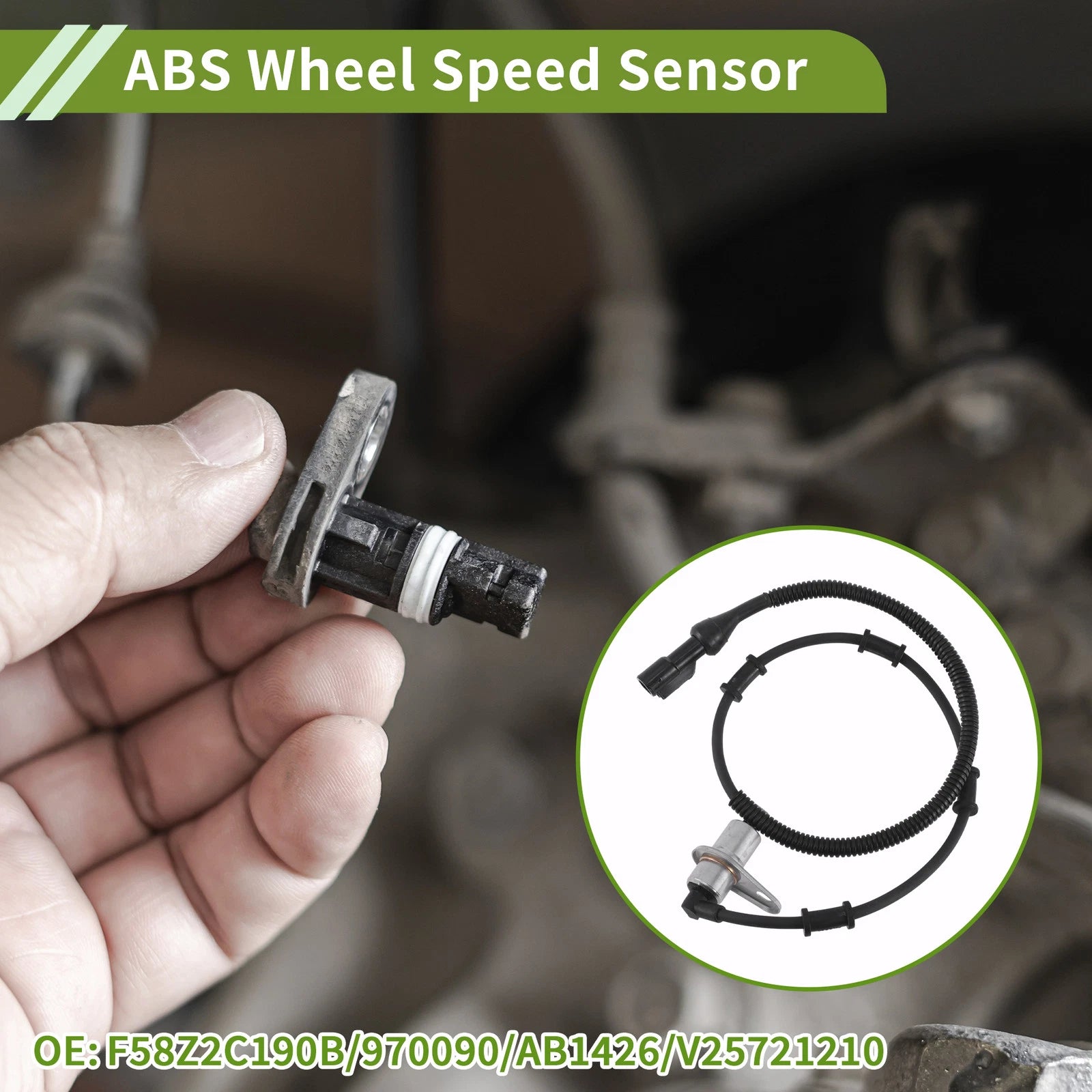 ABS Wheel Speed Sensor for Ford Windstar (1995–2003) No.F58Z2C190B/970090
