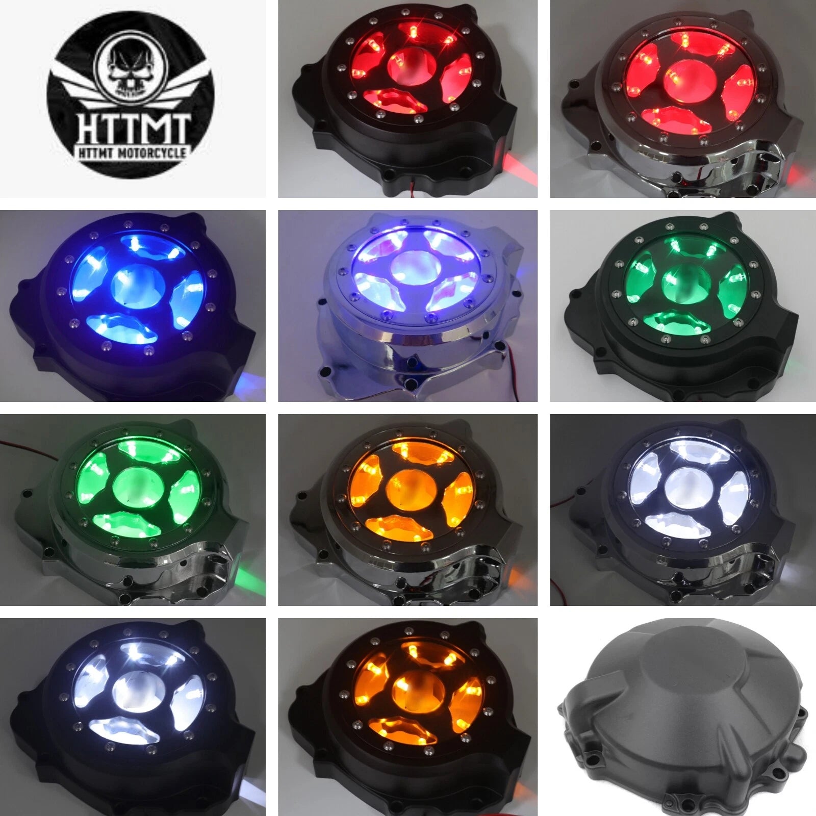 Left Engine Stator Cover w/ LED for Honda CBR600RR (2003–2006)