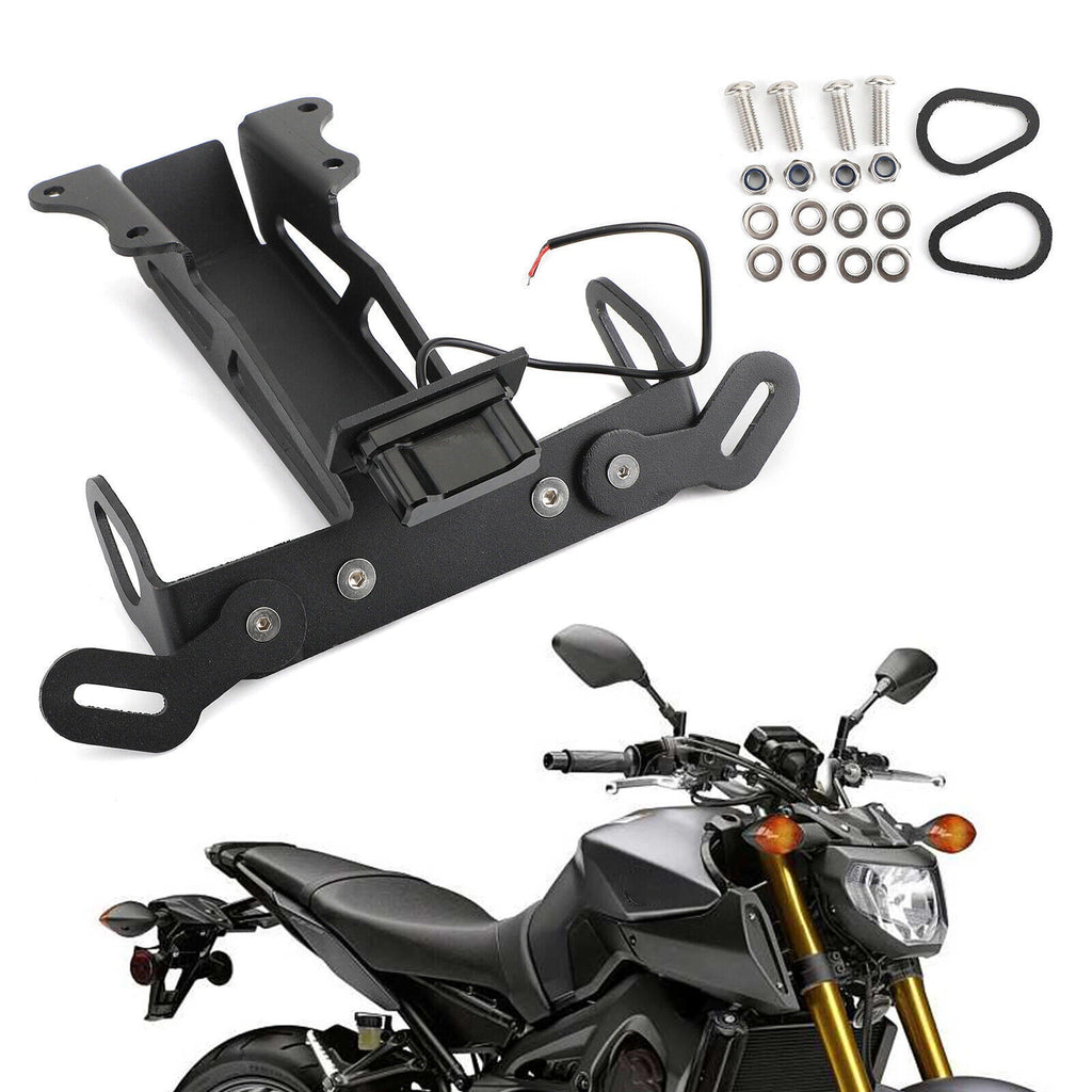 Rear License Plate Holder Bracket for Yamaha FJ-09/MT-09 Tracer (2015–2018) T9
