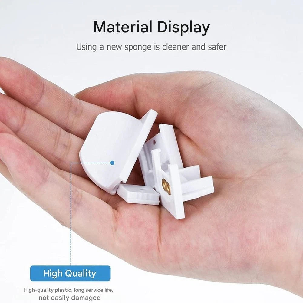 14 PCS Folding Curtain Brackets for Side Top Mount