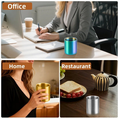 Double-layer Handleless Cup - Lightweight & Portable