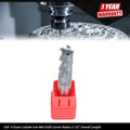 3/8" 4 Flute Carbide End Mill (.020 Radius, 1" Cut Length)