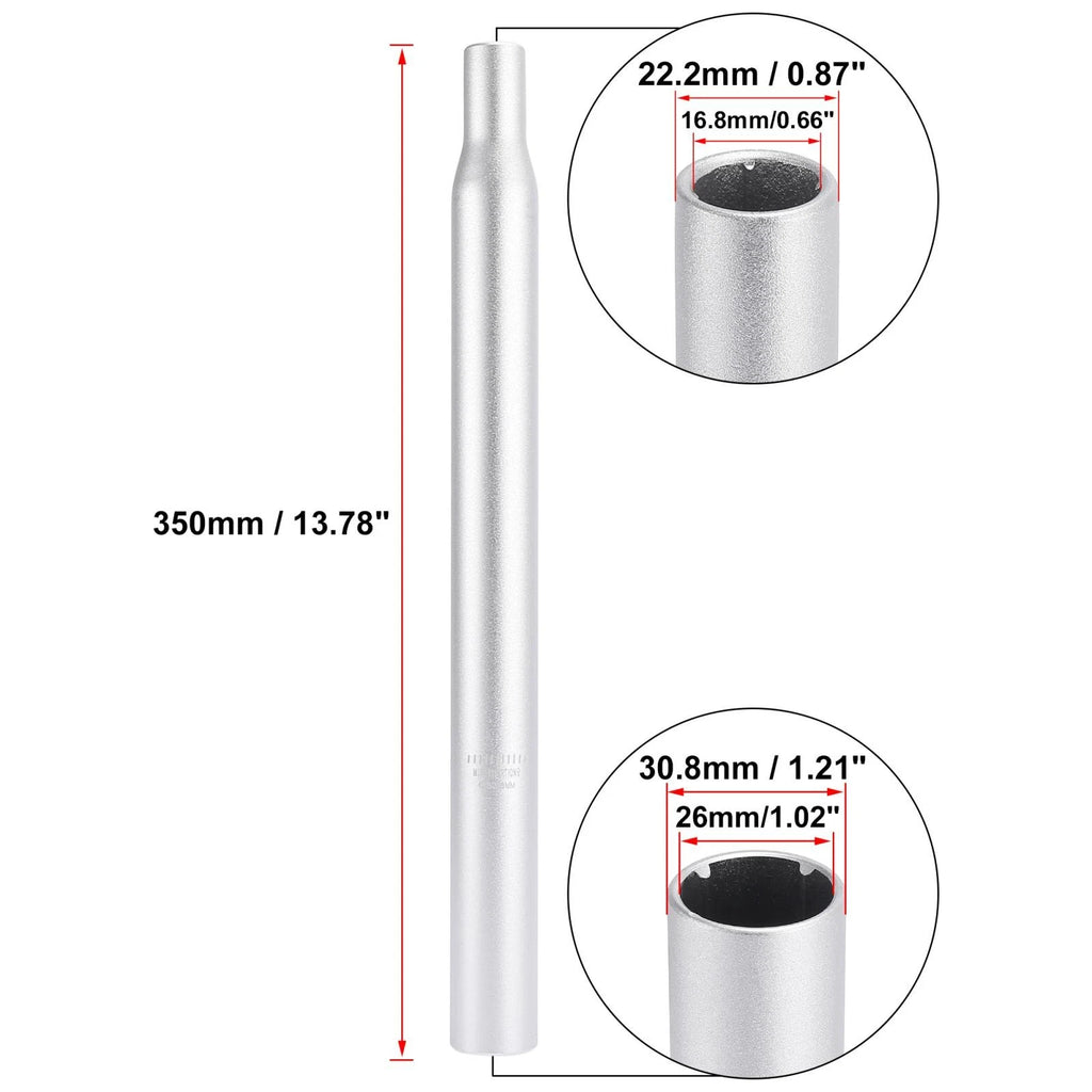 Aluminum Alloy Bicycle Seat Post Replacement for All Bikes 30.8mm (350mm)