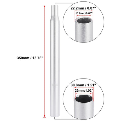 Aluminum Alloy Bicycle Seat Post Replacement for All Bikes 30.8mm (350mm)
