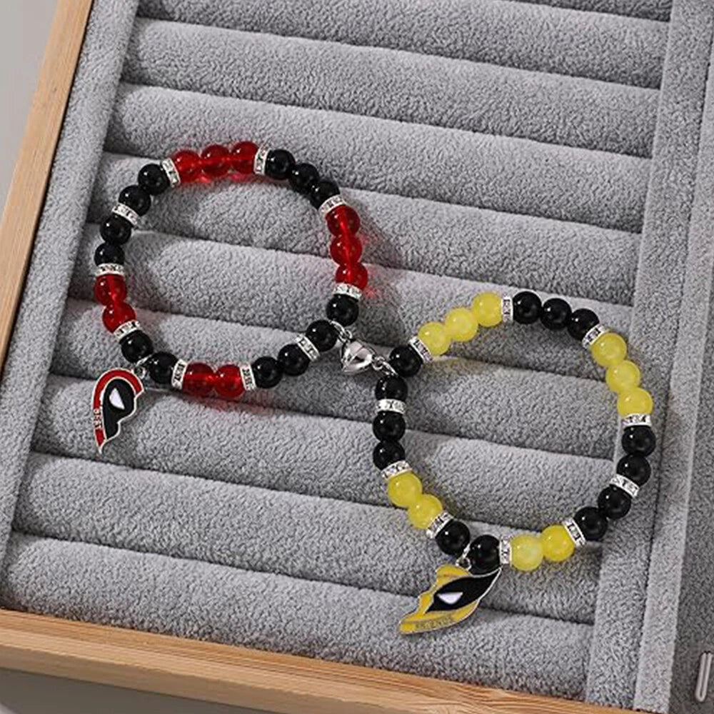 2pcs Deadpool and Wolverine Bracelet Set for Best Friends