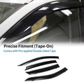 Window Deflectors Side Vent Visors Black 1 Set for Hyundai Sonata (2020–2024)