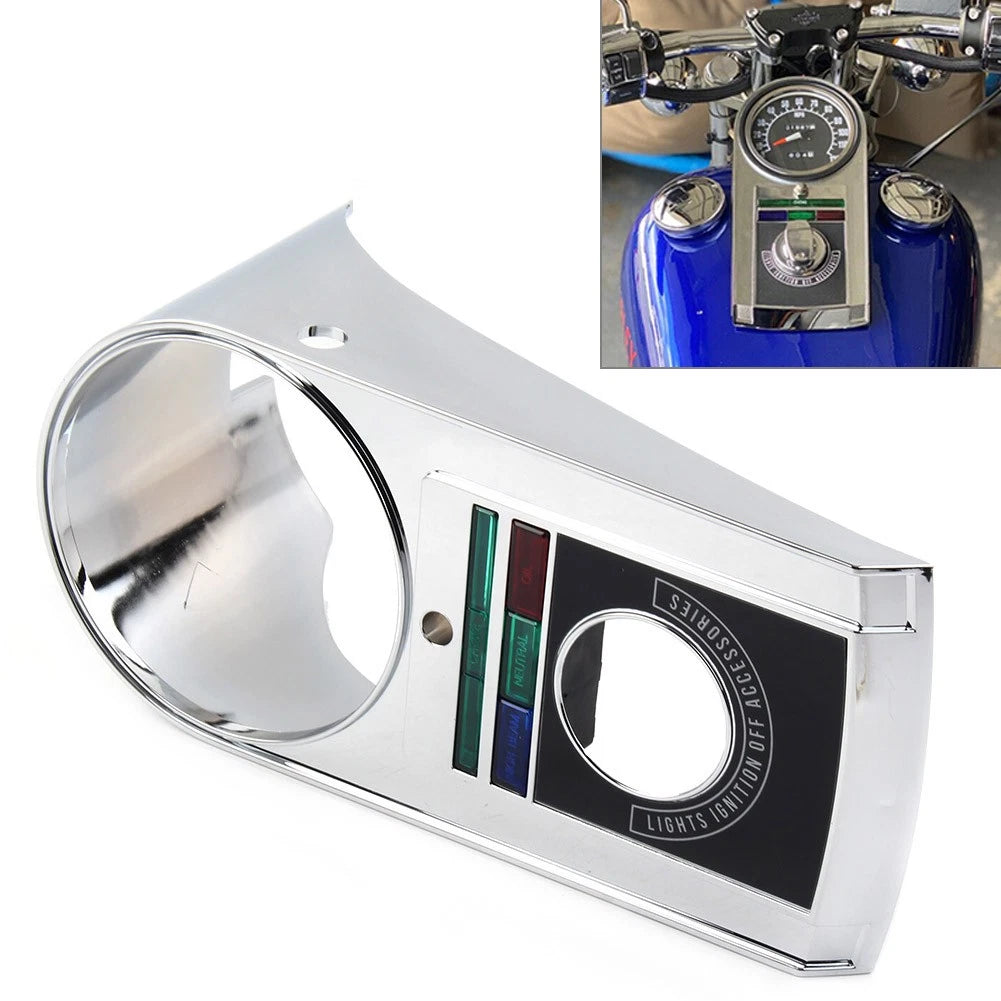 Chrome Speedometer Dash Panel Cover Kit for Harley Softail (1991–1995)