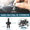 Fender Liner Clips Replacement for BMW 128i (2011–2015) Black 30 Pcs