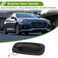 Exterior Door Handle Replacement for Chevrolet for GMC Silverado Black Rear Left (2010–2015)