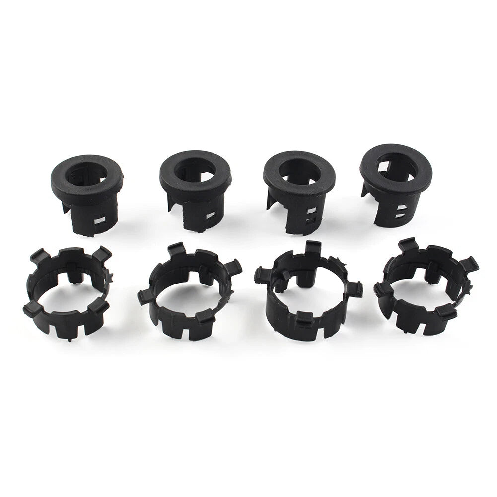 8 Pcs Black ABS Front Bumper Radar Probe Bracket for Jeep Wrangler JL (2018–2022)