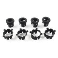 8 Pcs Black ABS Front Bumper Radar Probe Bracket for Jeep Wrangler JL (2018–2022)