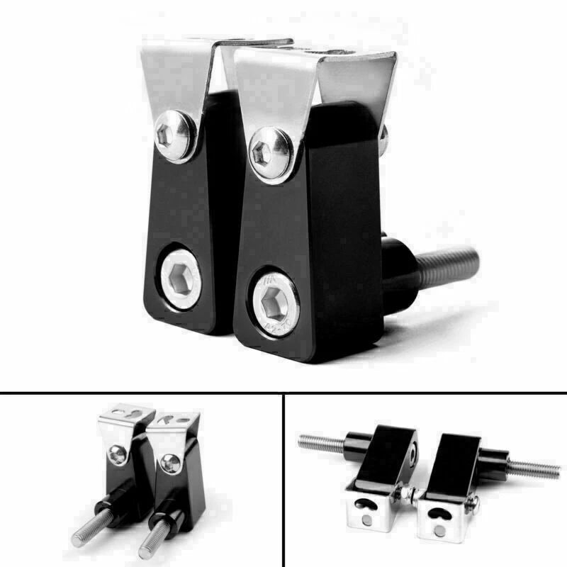 2X Lower Fork Mount Spotlight Holder Bracket for XMAX 125/250/300 (2017–2023)