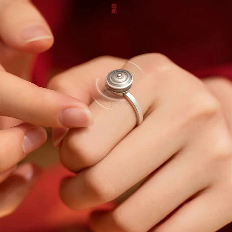 Adjustable Anxiety Relief Ring for Women (Fits Various Sizes)