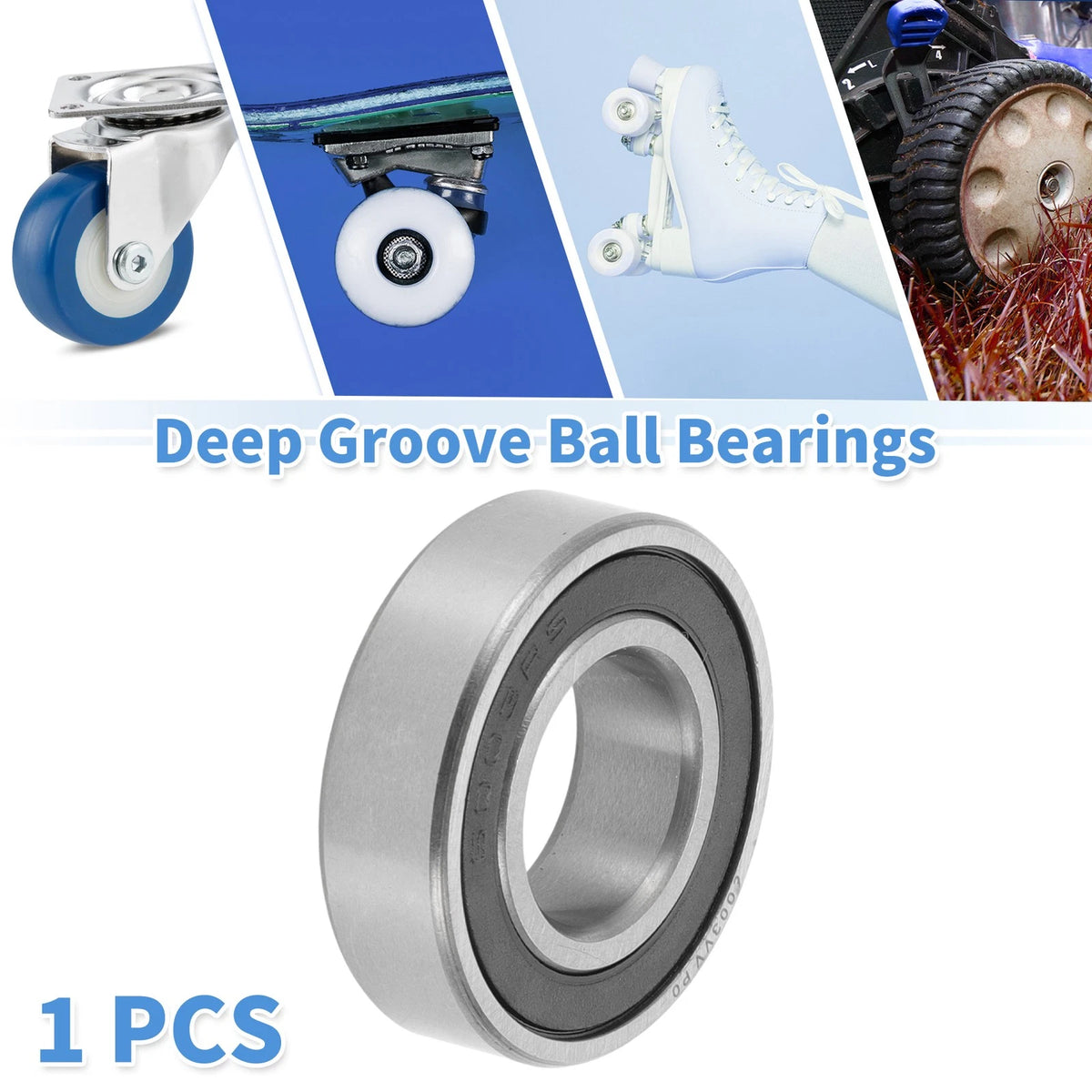 6003VV Deep Groove Ball Bearing for Scooter Skateboard Wheel (P0)