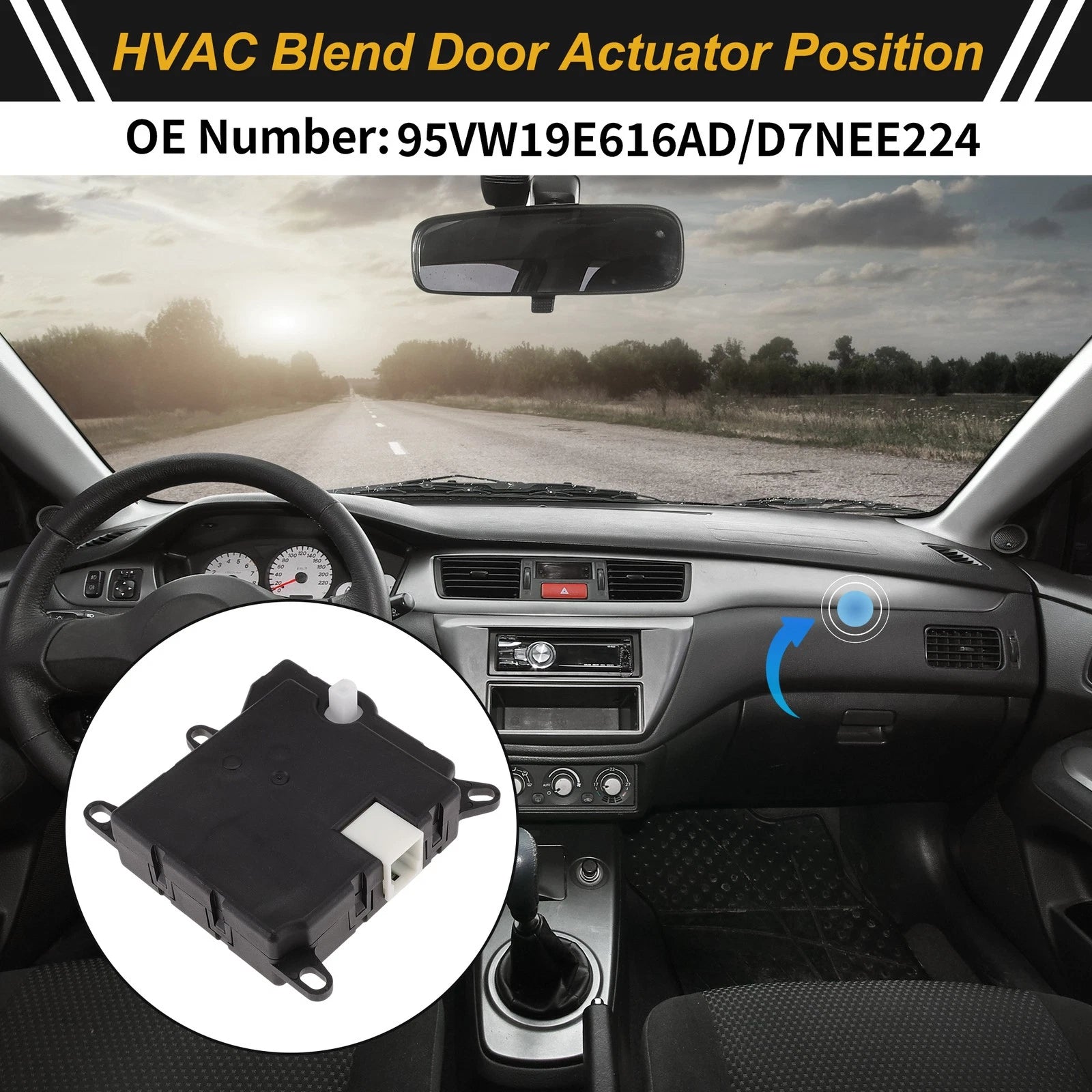 HVAC Heater Blend Door Actuator Replacement for Ford Transit (2002–2013)