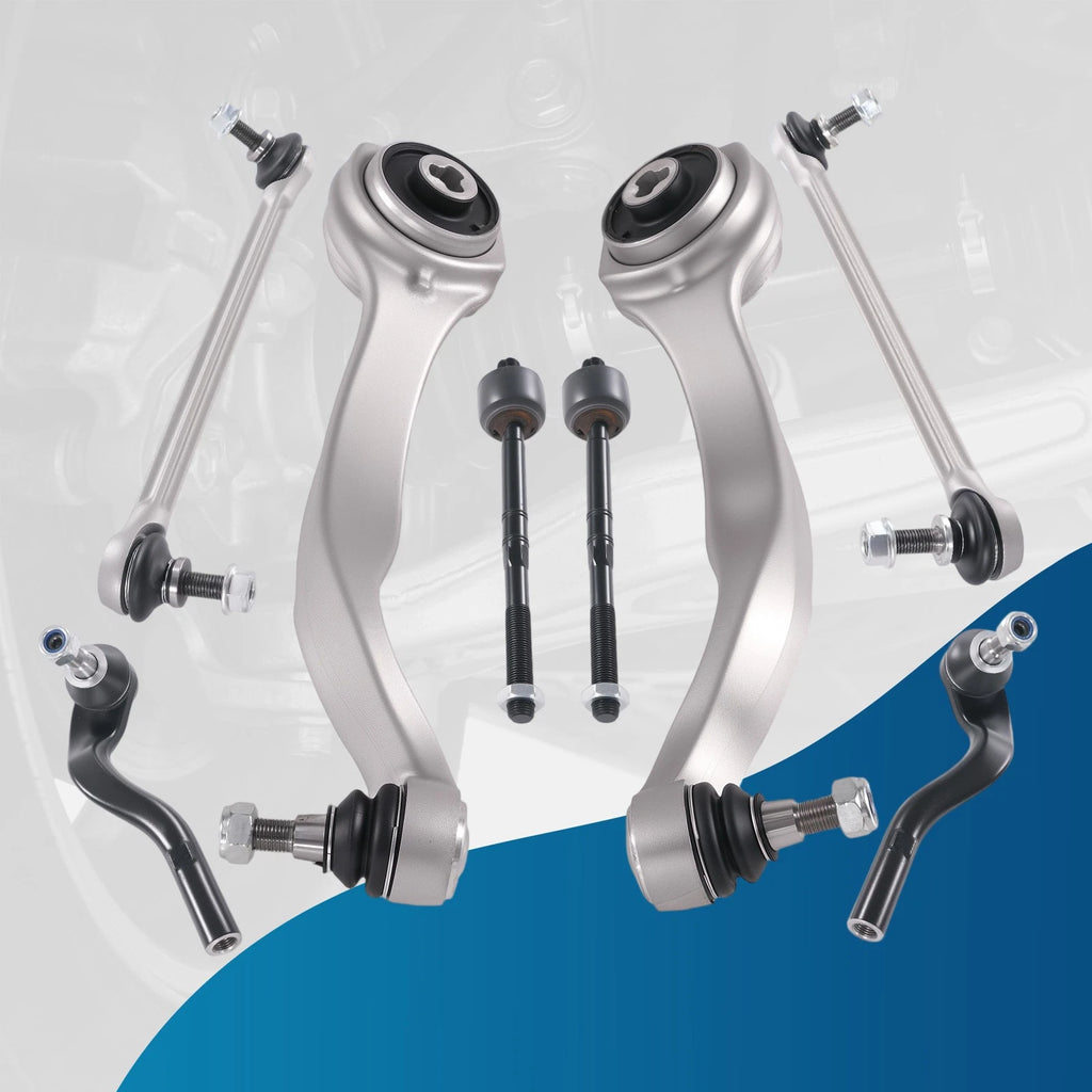 8pc Front Upper Control Arms Sway End Links Tie Rods for Mercedes E250 E350 (2010–2016)