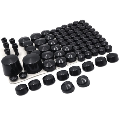 Bolts Toppers Caps for Harley Softail Twin Cam (2007–2010) Black