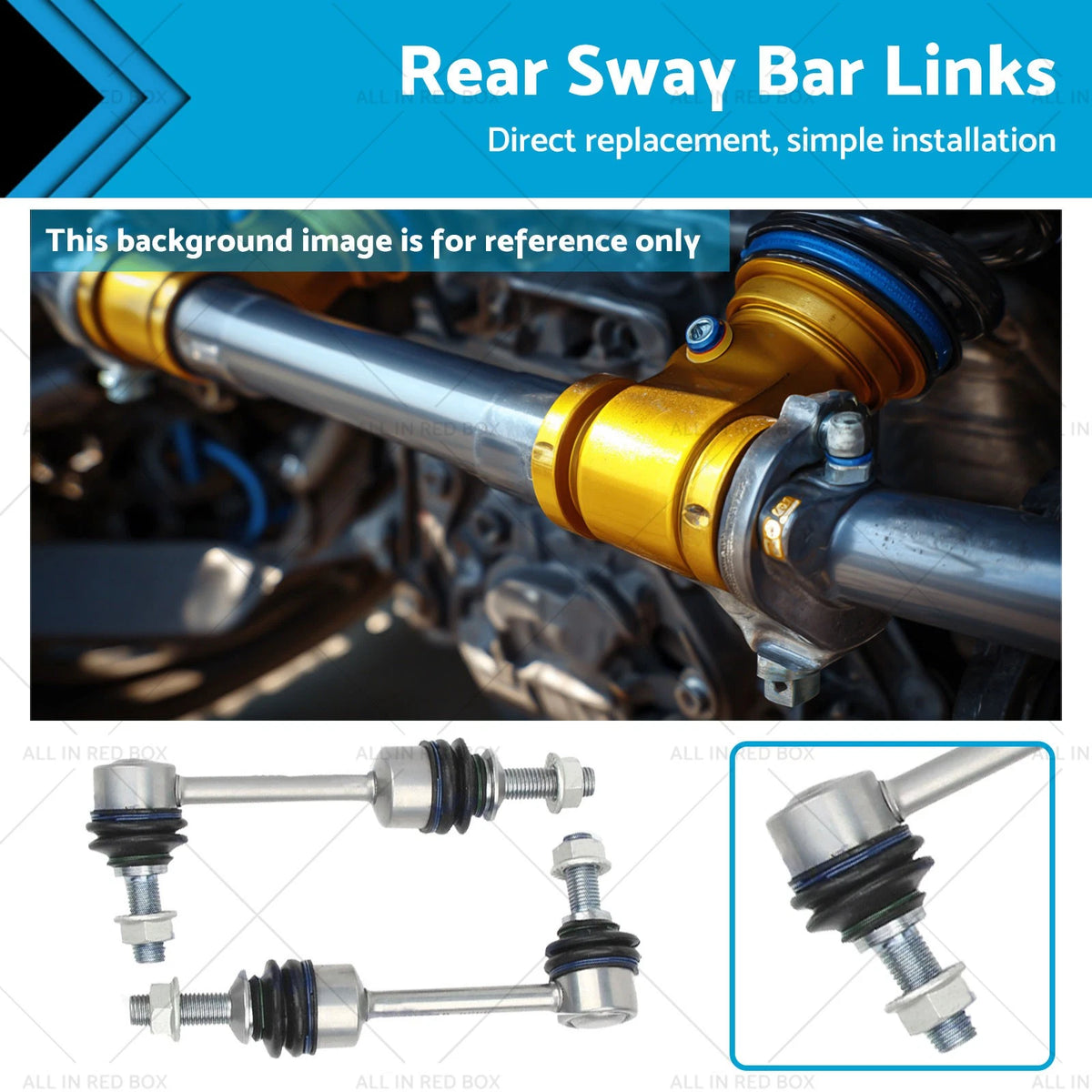 2X Rear Sway Bar Links for BMW X5 E70, X6 E71, E72 (2007–2013)