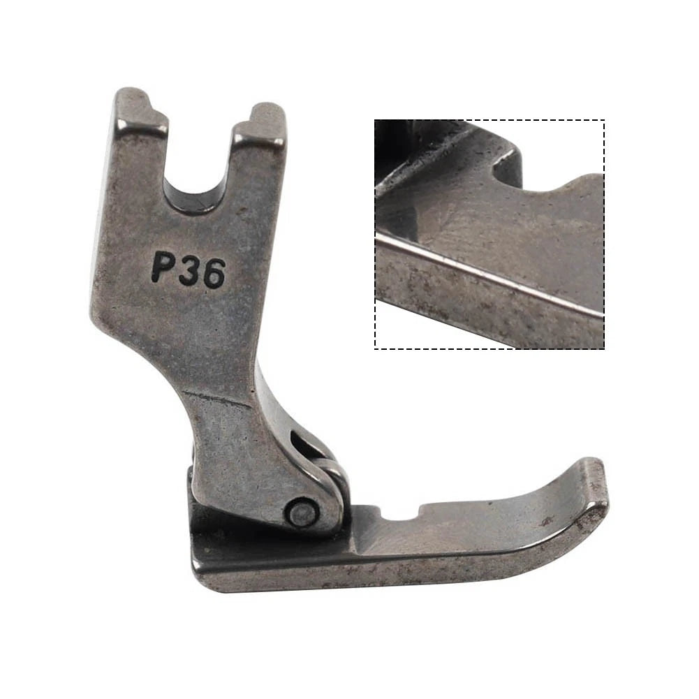 Hinged Right Zipper Cording Foot for Industrial Sewing Machines