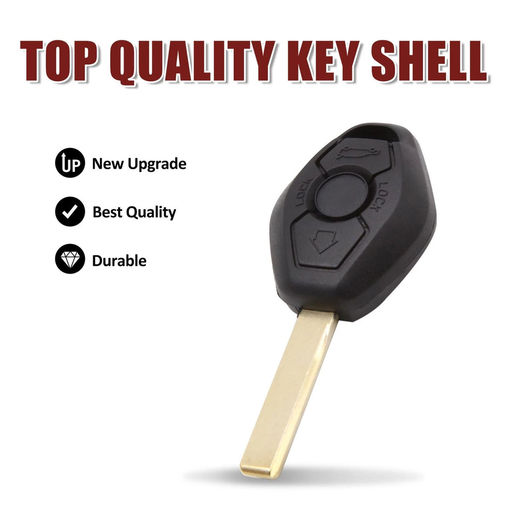 Car Key Fob Shell Case Replacement for BMW 3 5 7 Series (1996–2006)