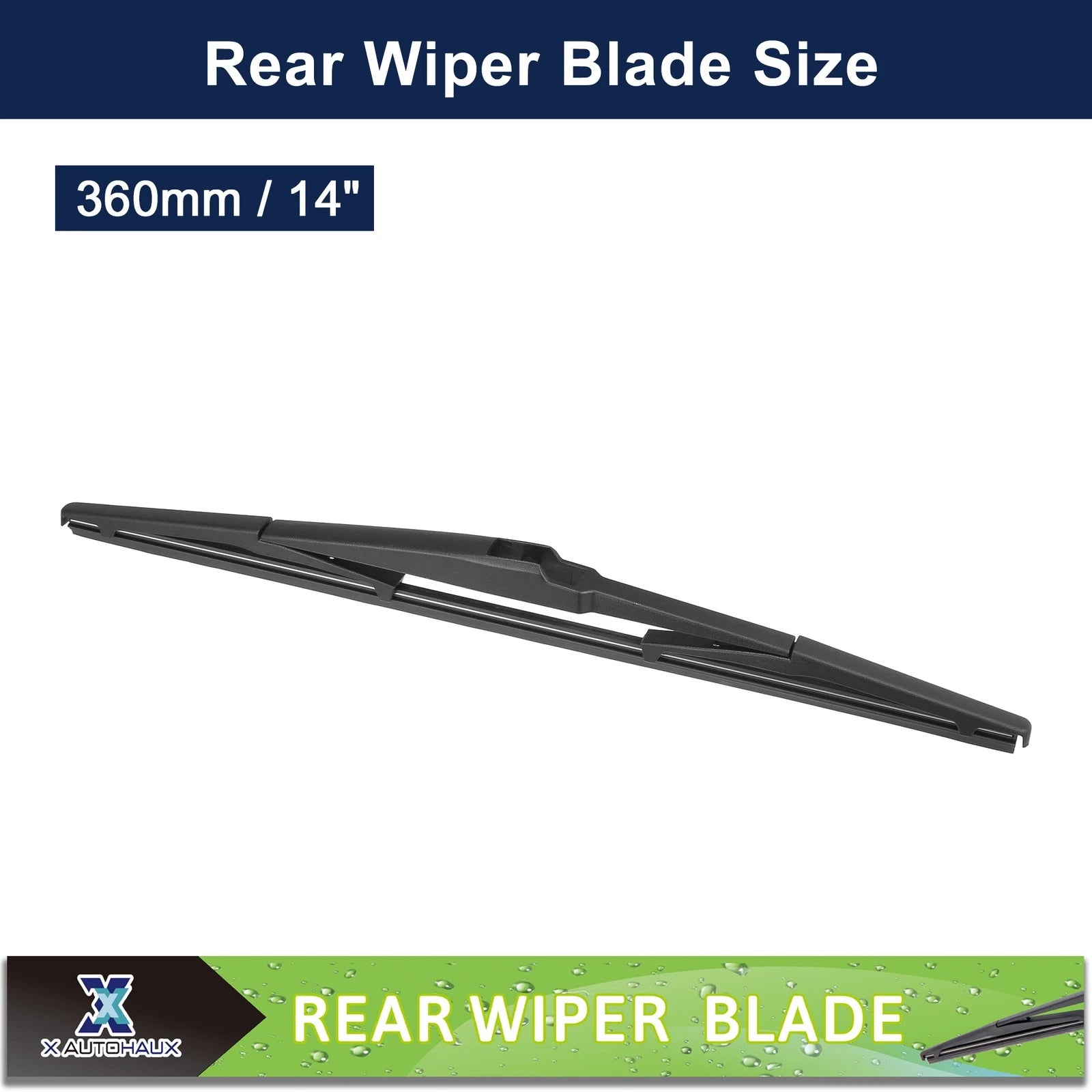 2Pcs Rear Windshield Wiper Blade Replacement for Hyundai Santa Fe (2006–2012)