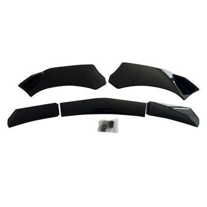 ABS Front Shovel Spoiler 5 Stage Adjustable Bright Black for Most Cars