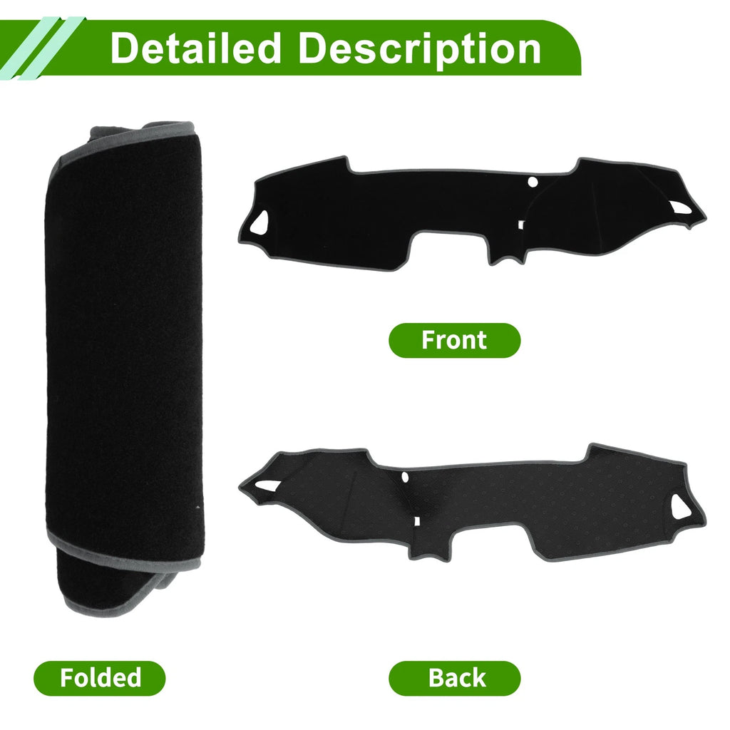 Dash Cover for Mazda MX-5 (2015–2022) Polyester Black Gray Edge