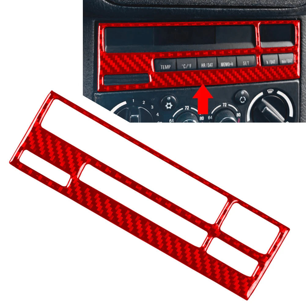 Red CD Button Panel Cover Trim for BMW 3 Series E36 (1994–1996)