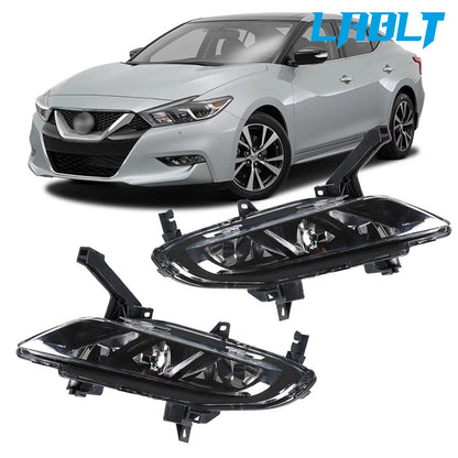 Set of 2 Front Fog Light Lamps Assembly for Nissan Maxima (2016–2019)
