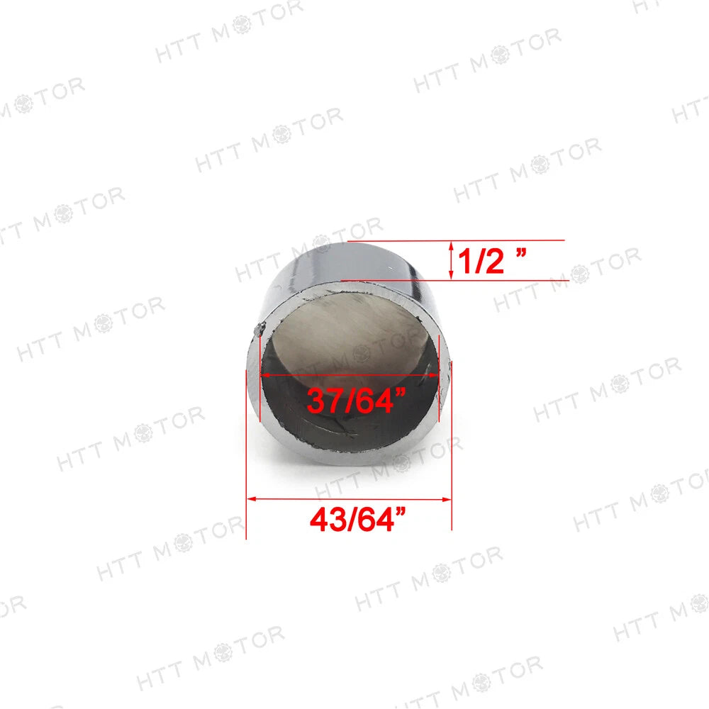 10x Black 3/8" Allen Socket Bolt Cap Covers for Harley (Misc Hardware)