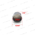 10x Black 3/8" Allen Socket Bolt Cap Covers for Harley (Misc Hardware)