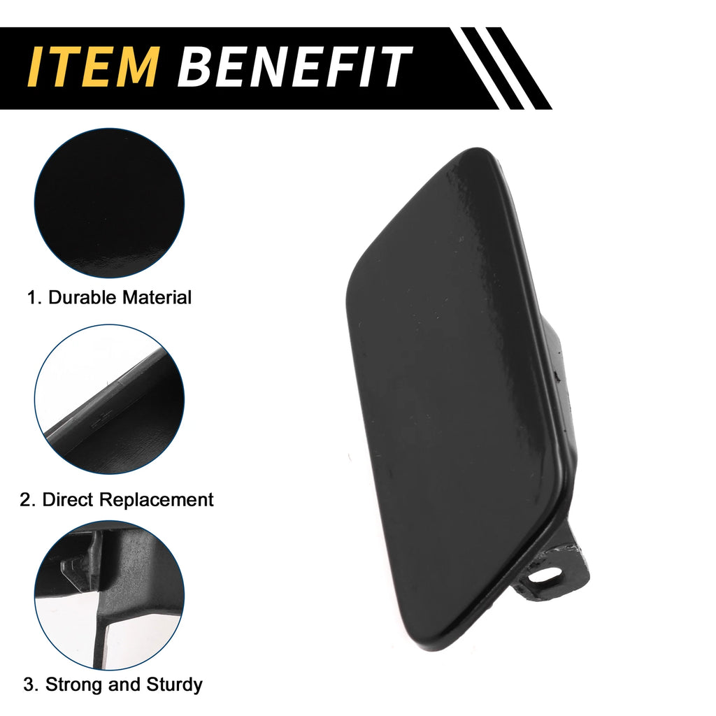 Right Bumper Headlight Washer Nozzle Cover Cap for VW Passat (2010–2015)