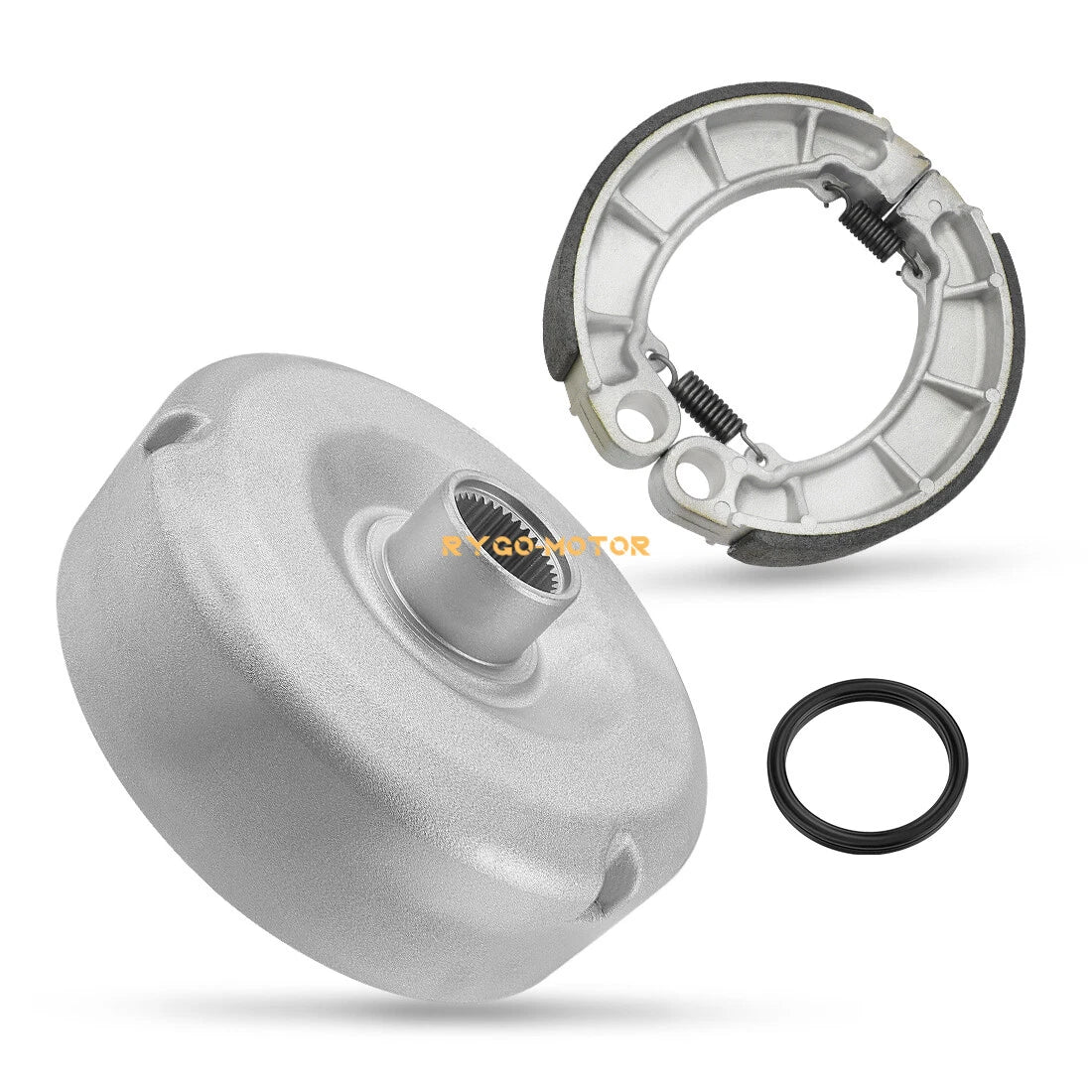 Rear Brake Drum Hub & Brake Shoes for Honda Rancher 420 TRX420 (2007–2013)