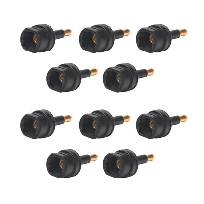 10Pcs Toslink Optical Audio Adapters for