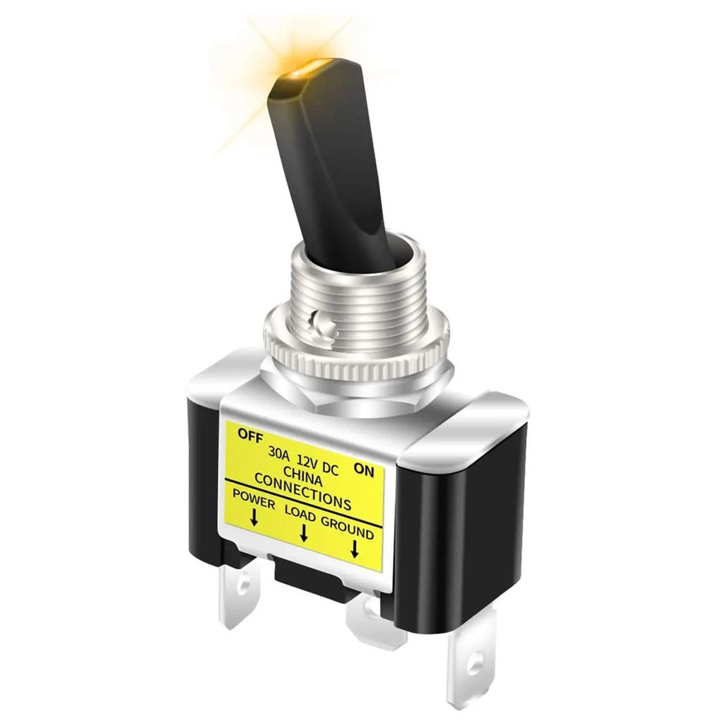 12V 30A Car Turn Switch with LED SPST for ASW07D2