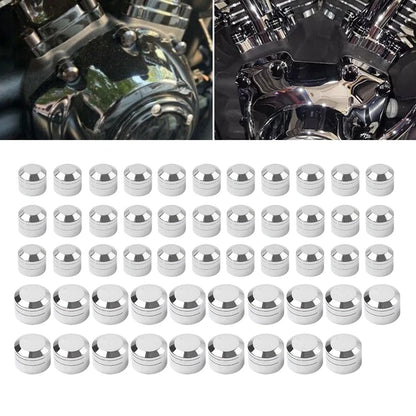 52X Engine Topper Bolt Cover Screws Caps Chrome for Indian Chief (2014–2023)