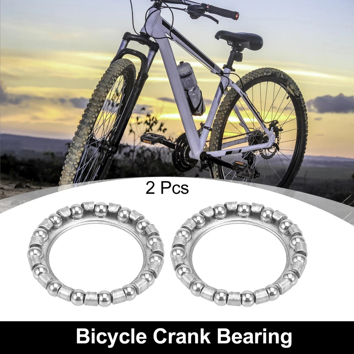 Ball Bearing Cages 39.6mm x 15 Crank Wheel Retainer for Bicycle (2 Pack)