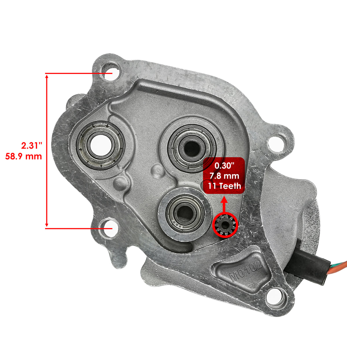 Power Steering Control Motor w Angle Sensor for Honda Foreman 450 TRX450FE (2002–2004)