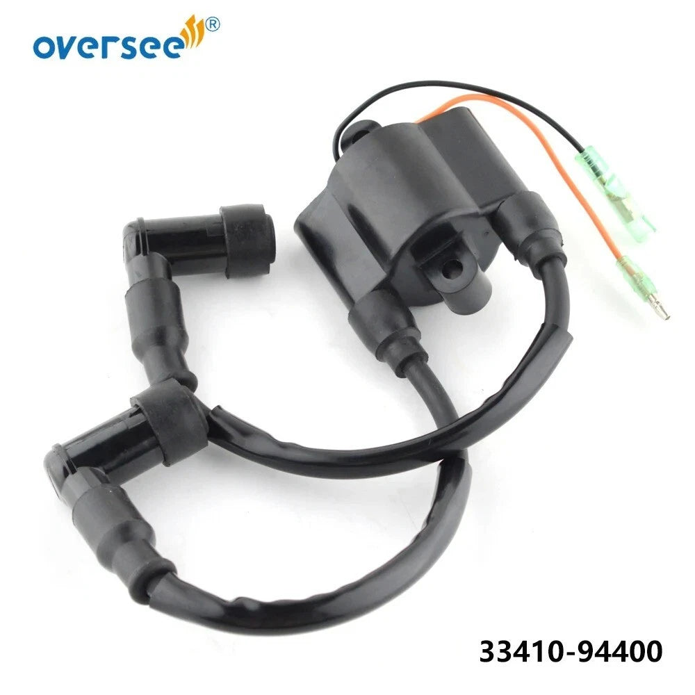 Ignition Coil for Suzuki 2/4T 9.9 15 40HP Outboard (33410-94400, 33410-92L10, 33410-92L11)