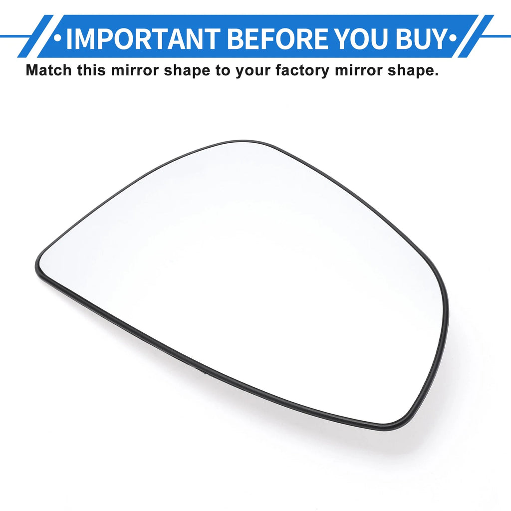 Left Passenger Side Heated Mirror Glass Replacement for Hyundai Bayon (2021–2024)