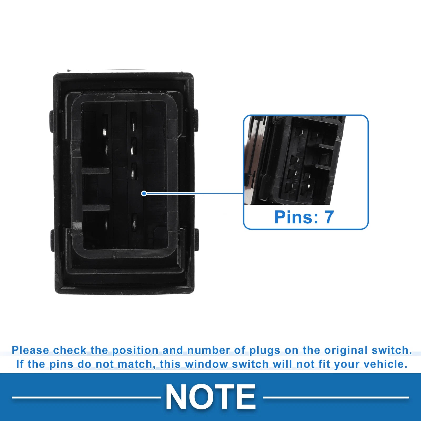 Power Window Switch for Hyundai (Passenger Side) (2010–2017)