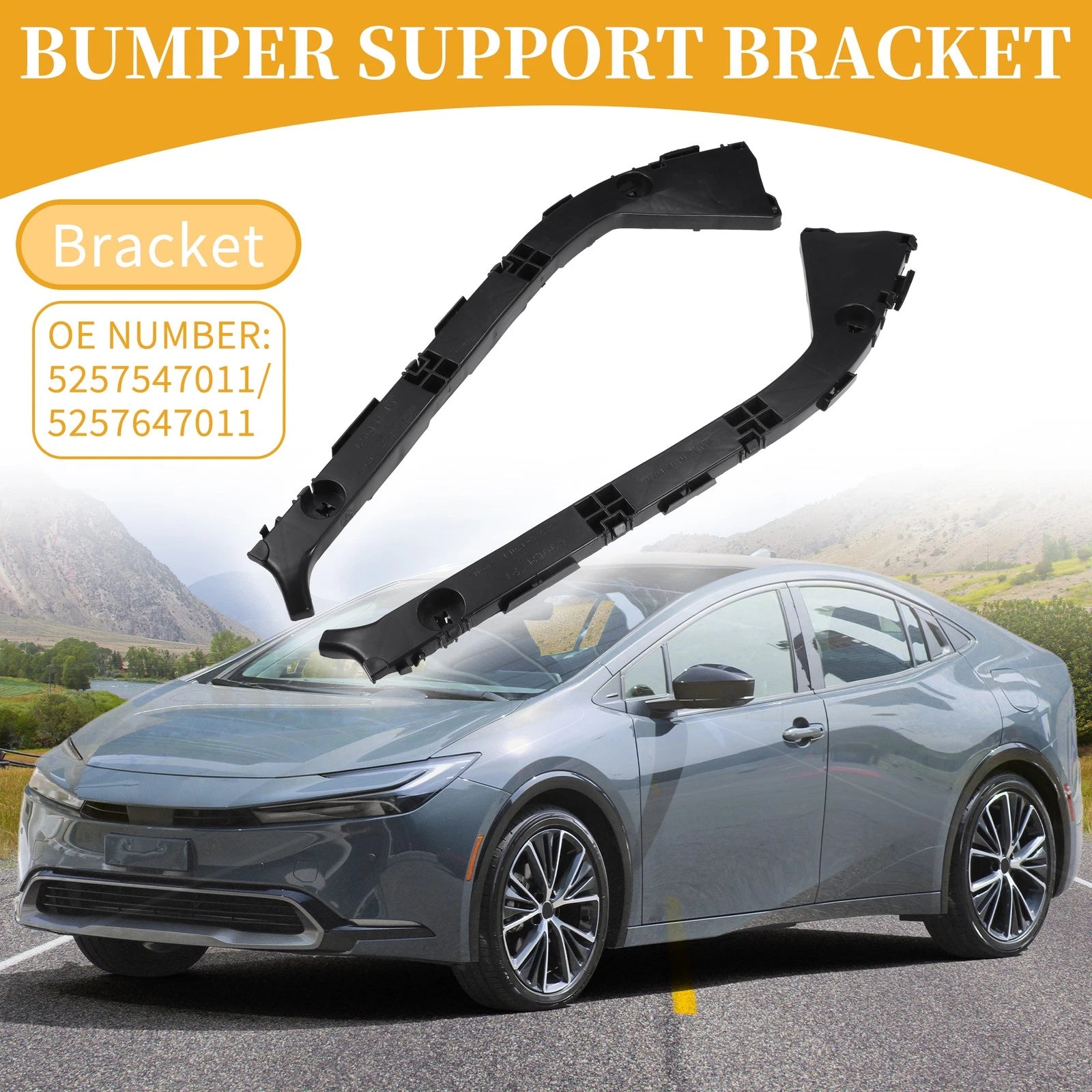 Rear Bumper Support Bracket LH Side Replacement for Toyota Prius (2004–2009)