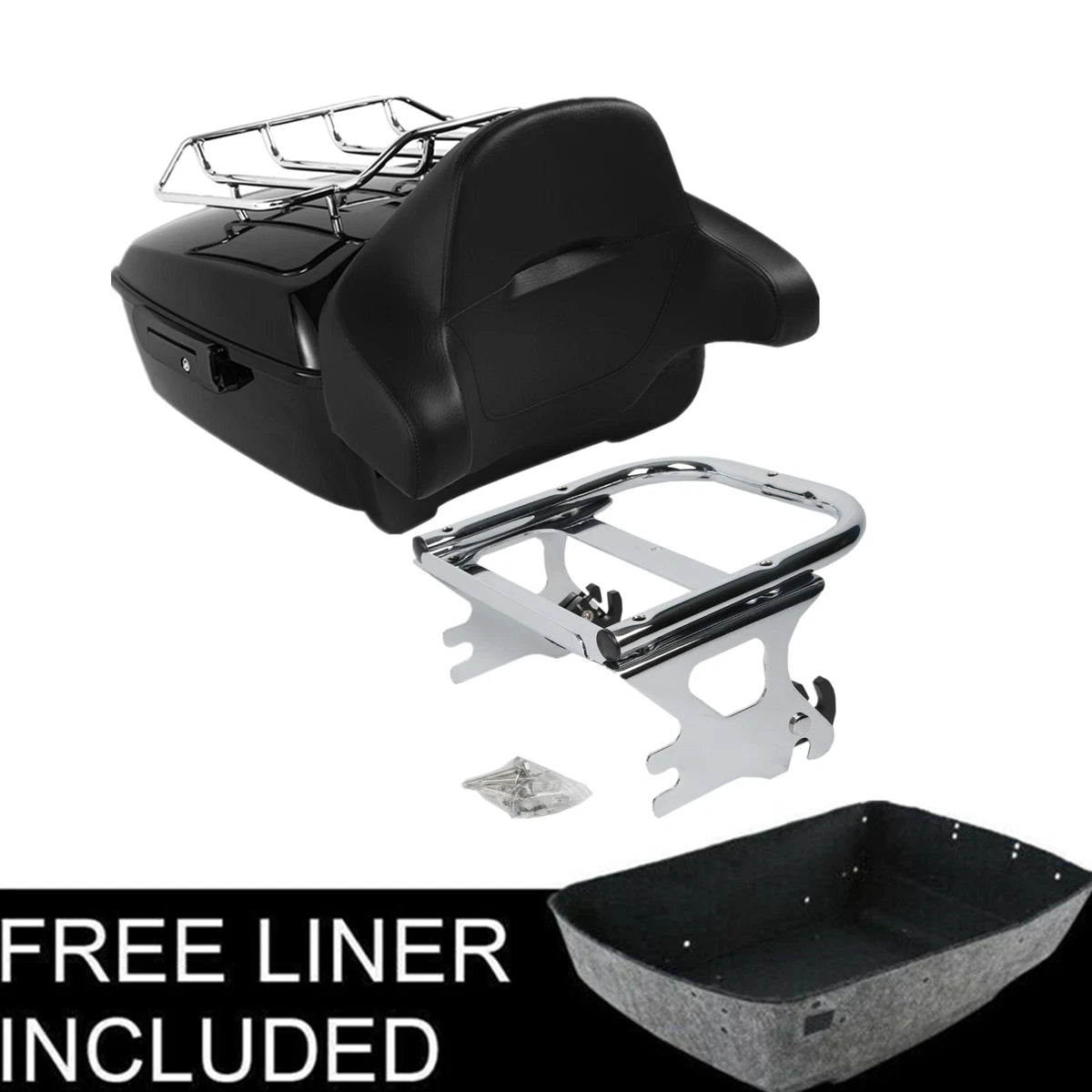 Trunk Backrest Rack for Harley Touring Electra Glide Road King (1997–2008)