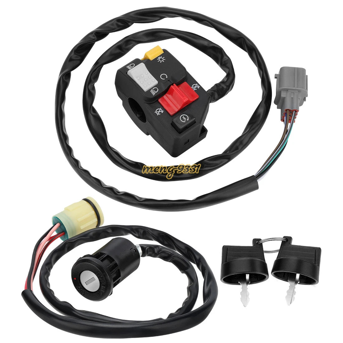 Handlebar Switch & Ignition Key Switch for Honda Rancher 350 TRX350TM/FM (2000–2005)