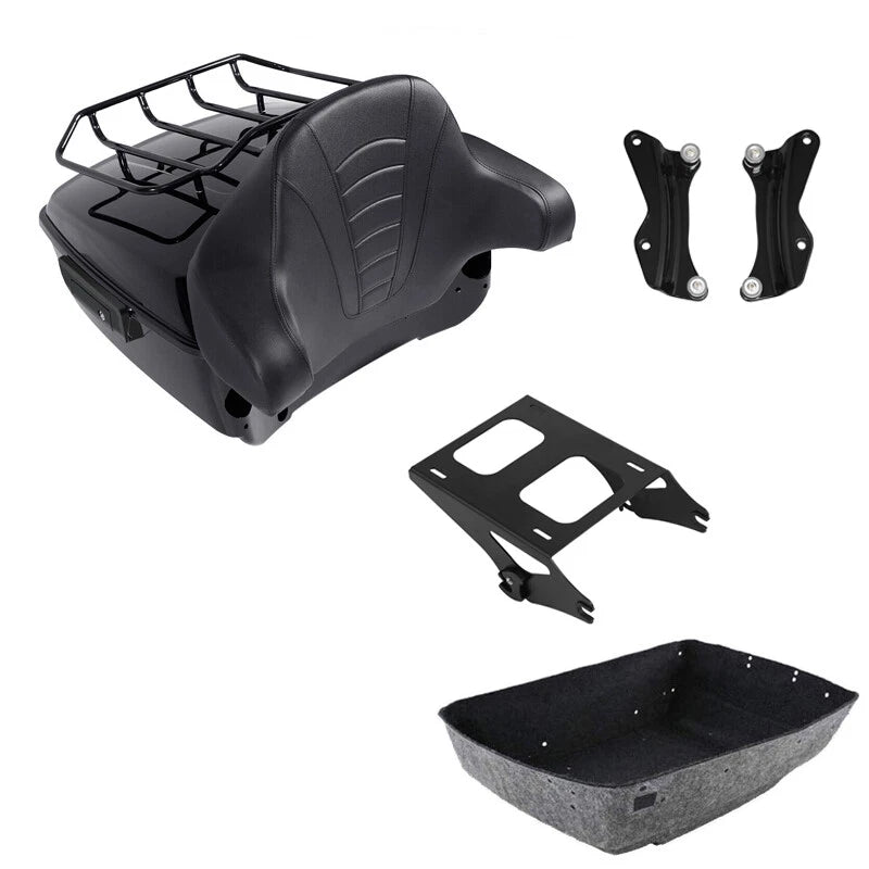 Trunk Backrest Pad Mount Rack for Harley Touring FLHT (2014–2026)