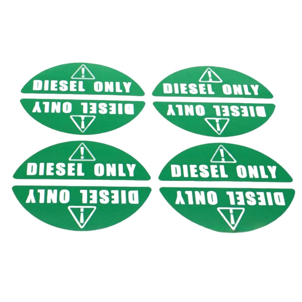 Diesel Only Sticker for Gas Cap (Green) - Diesel Label Fuel Caps